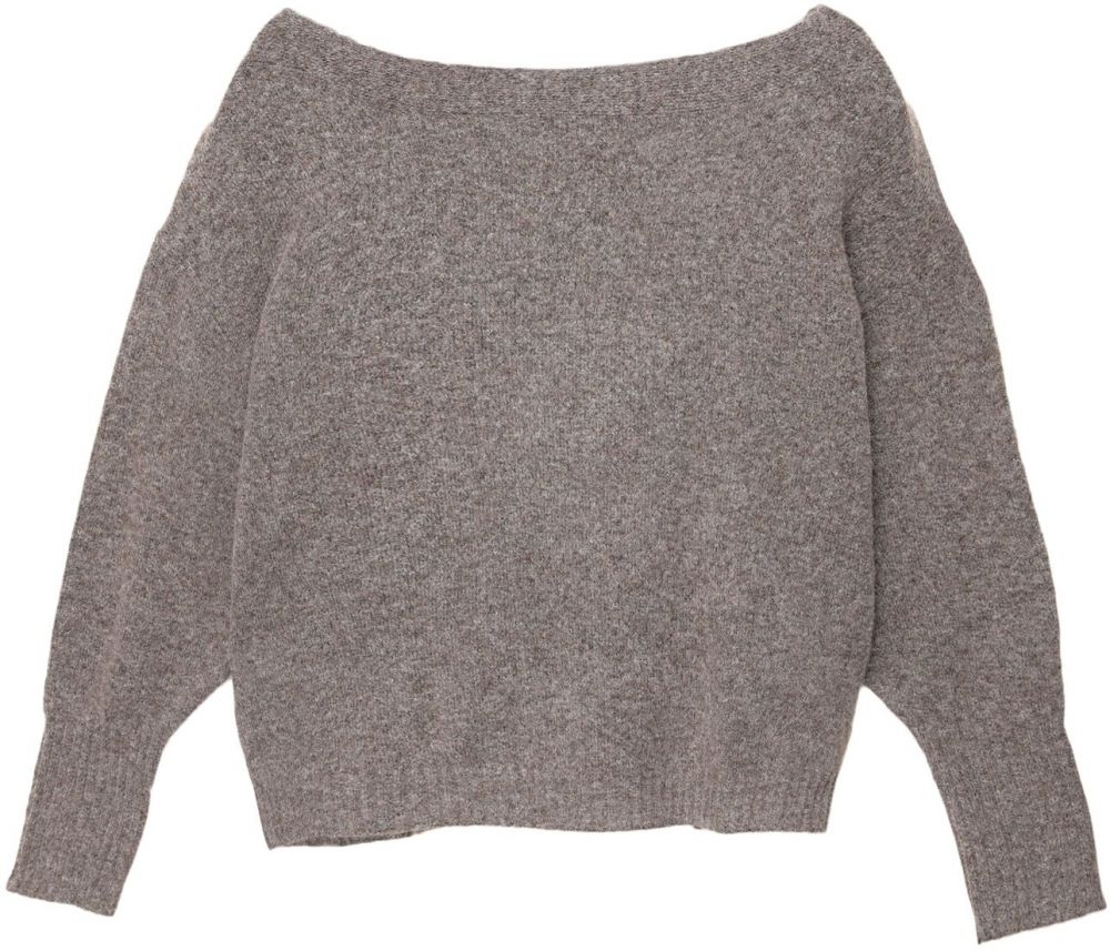 Pull&Bear Sveter  hnedá melírovaná