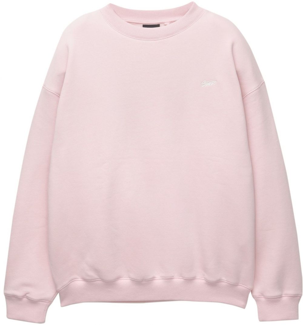 Pull&Bear Mikina 'STWD'  rosé / biela