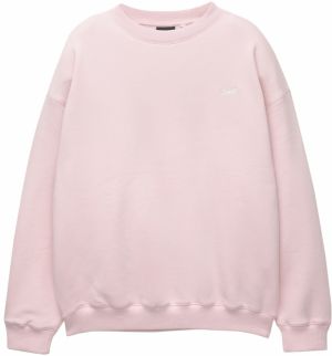 Pull&Bear Mikina 'STWD'  rosé / biela