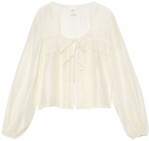 Pull&Bear Blúzka  biela ako vlna