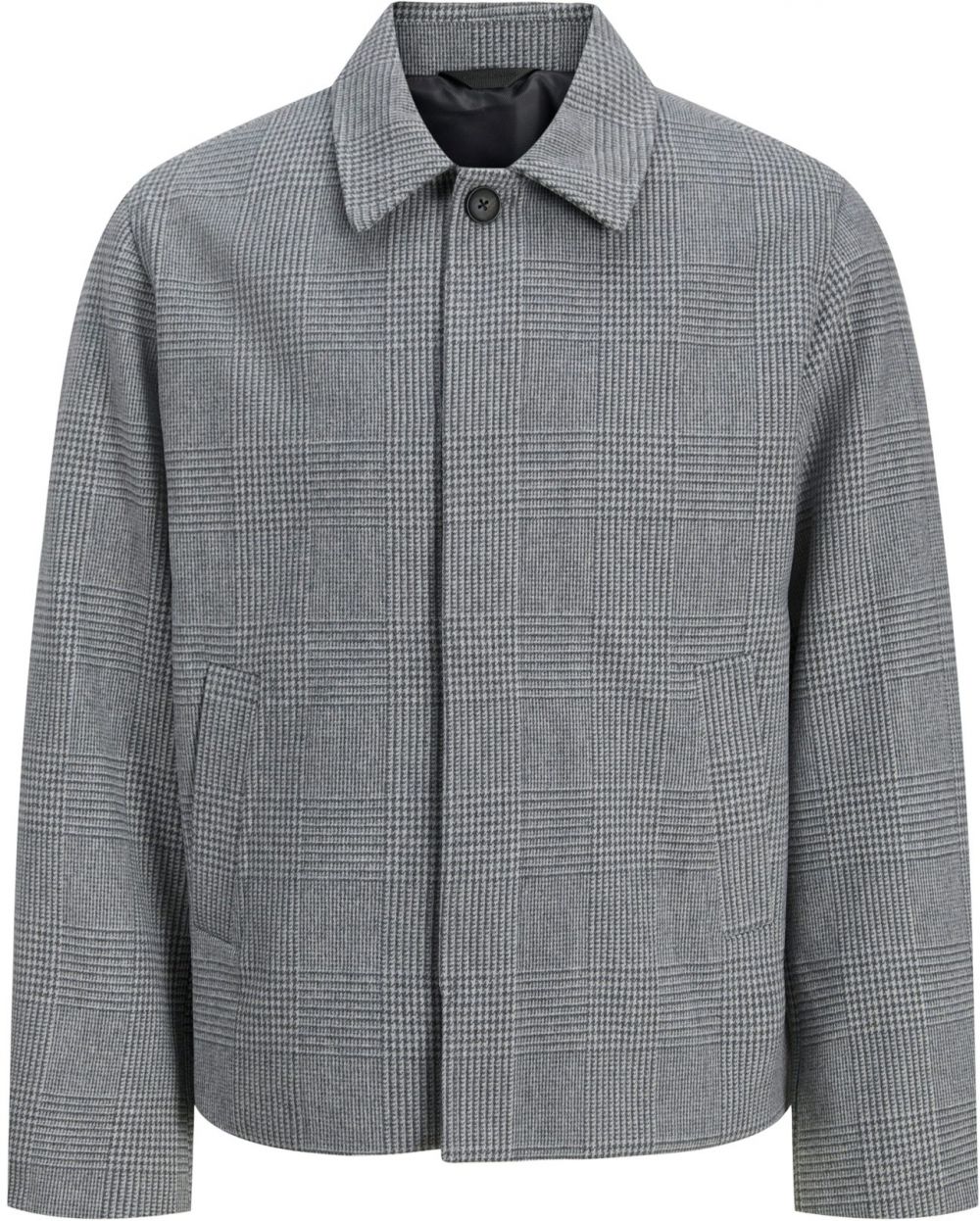 JACK & JONES Prechodná bunda 'JJEHARRIS'  antracitová / biela