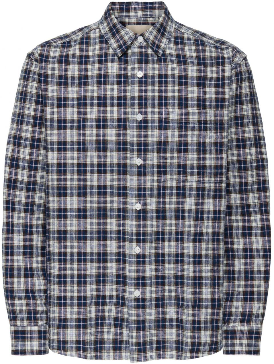 Only & Sons Košeľa 'ONSRAFAEL'  tmavomodrá / sépiová / biela