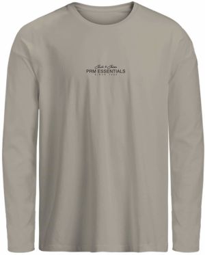 JACK & JONES Tričko 'JPRBLACASPER'  sivobéžová / čierna