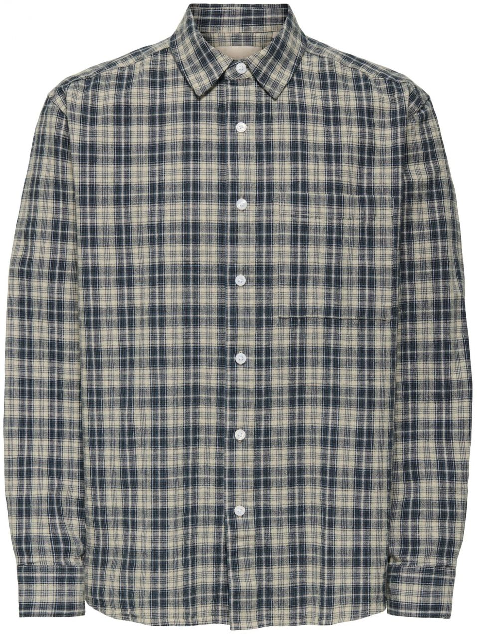 Only & Sons Košeľa 'ONSRAFAEL'  tmavomodrá / antracitová / sivobéžová