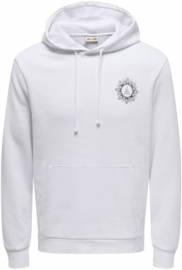 Only & Sons Mikina 'ONSCHASE'  čierna / biela