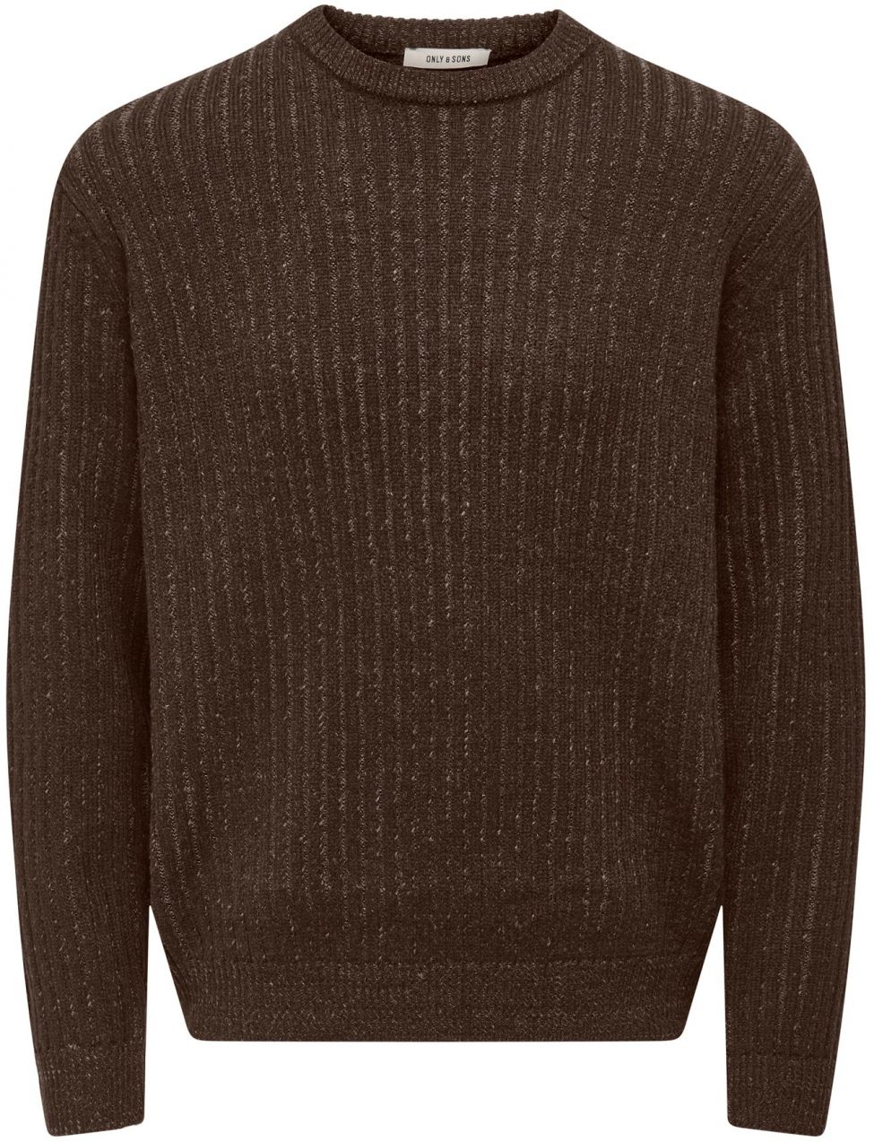 Only & Sons Sveter 'ONSMICHAEL'  tmavohnedá