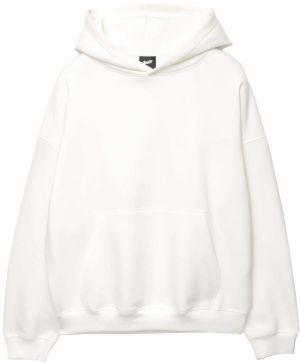 Pull&Bear Mikina 'STWD'  vínovo červená / šedobiela