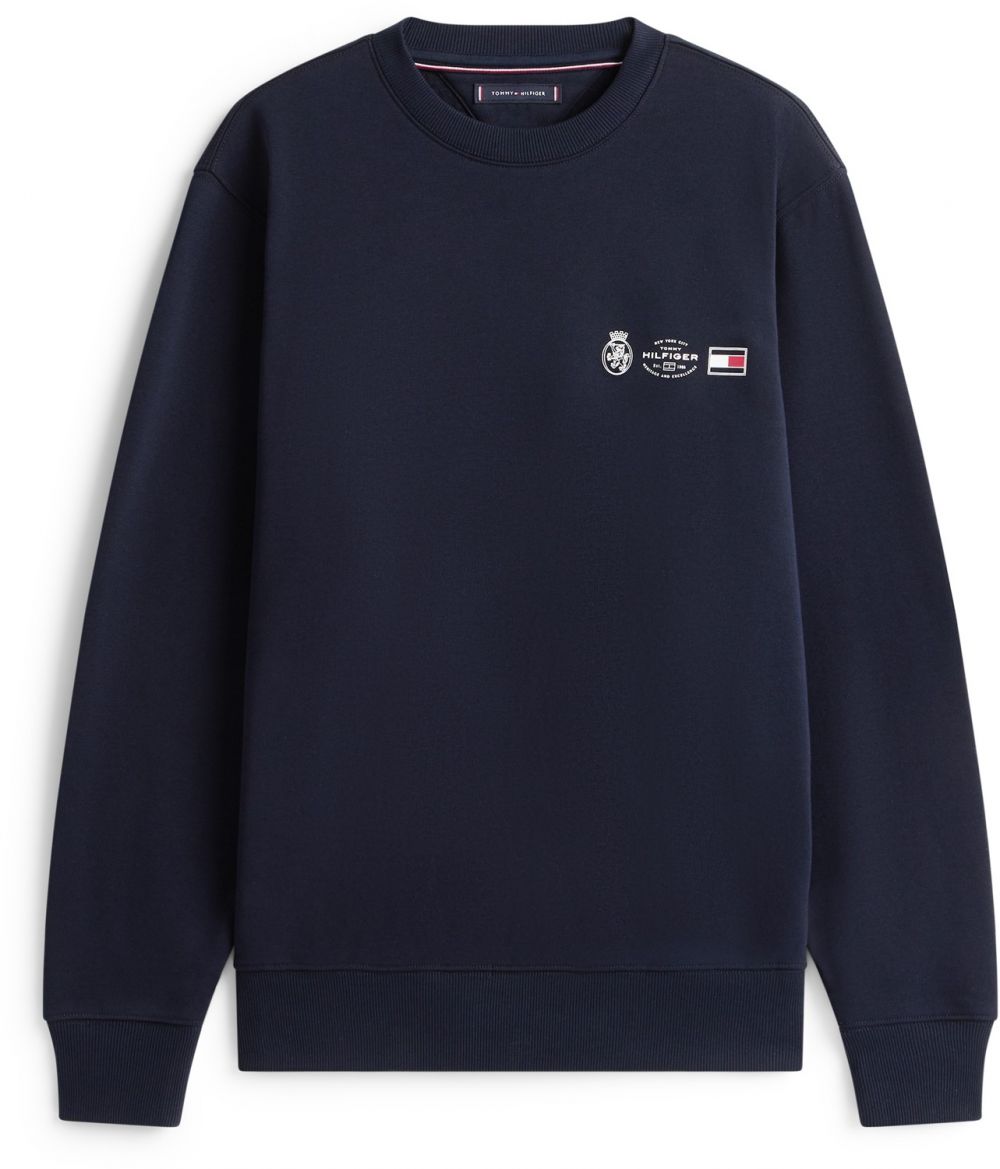 TOMMY HILFIGER Mikina  námornícka modrá / brusnicová / biela