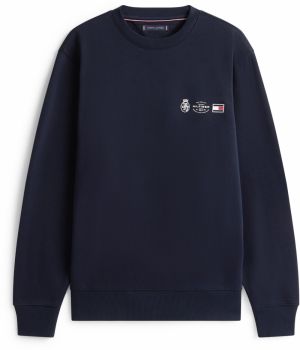 TOMMY HILFIGER Mikina  námornícka modrá / brusnicová / biela