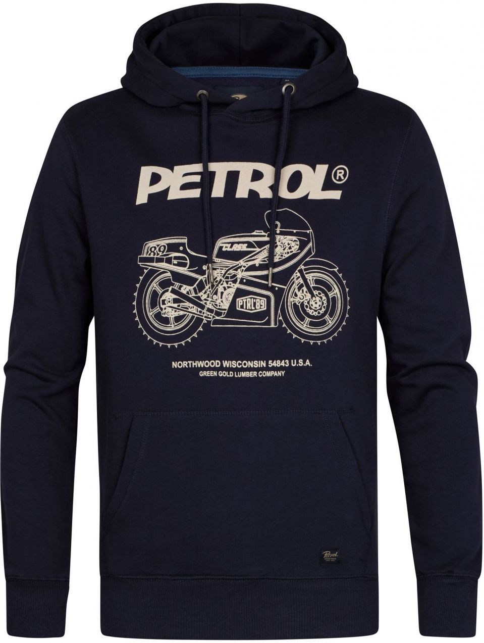 Petrol Industries Mikina  béžová / ultramarínová