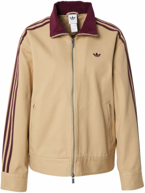 ADIDAS ORIGINALS Prechodná bunda  béžová / vínovo červená