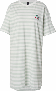 Hunkemöller Nočná košieľka  zelená / pastelovo zelená / karmínovo červená / biela