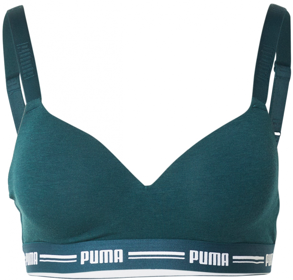 PUMA Podprsenka  petrolejová / biela