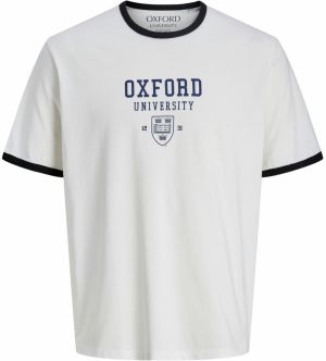 JACK & JONES Tričko 'JJOXFORD'  modrá / čierna / biela