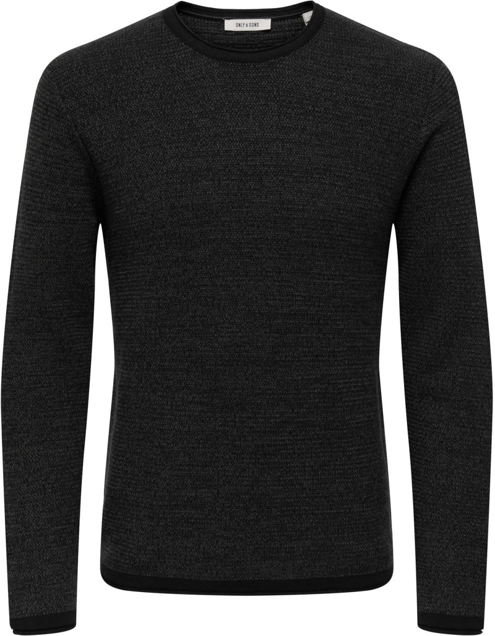 Only & Sons Sveter 'ONSERIC'  čierna melírovaná