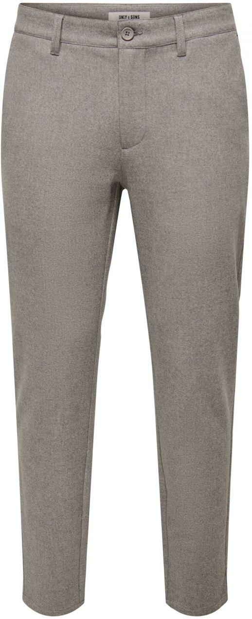 Only & Sons Chino nohavice 'ONSMARK'  hnedá melírovaná