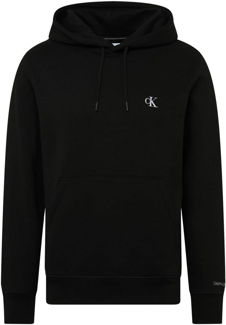 Calvin Klein Jeans Mikina 'Essential'  čierna / biela