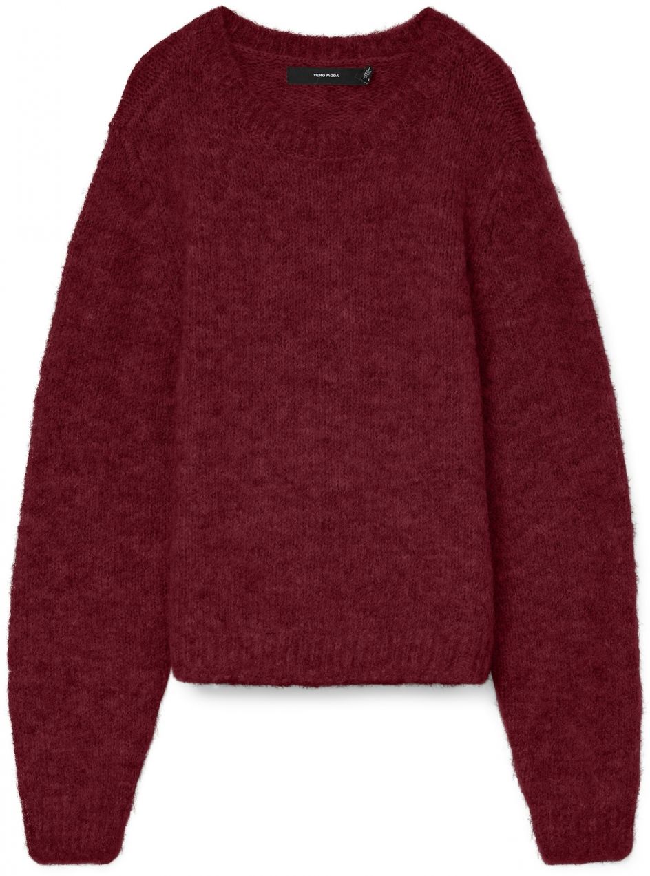 VERO MODA Sveter 'VMNOVAH'  vínovo červená