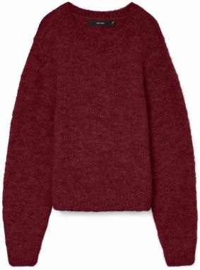 VERO MODA Sveter 'VMNOVAH'  vínovo červená
