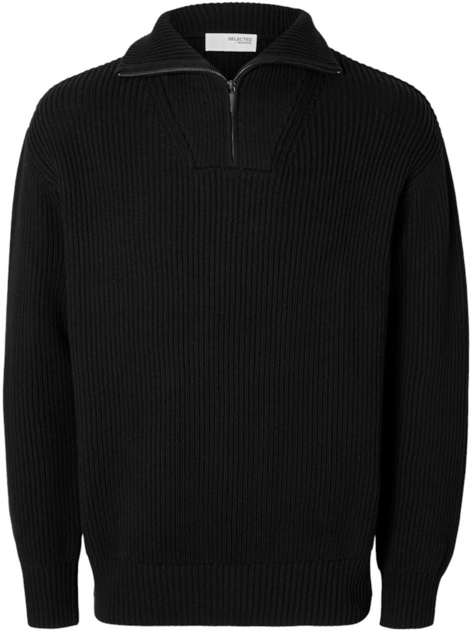 SELECTED Sveter 'SLHDry'  čierna