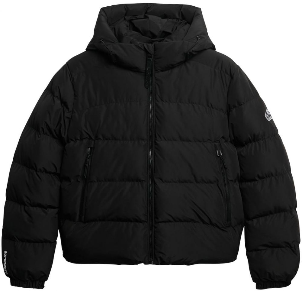 Superdry Zimná bunda  čierna