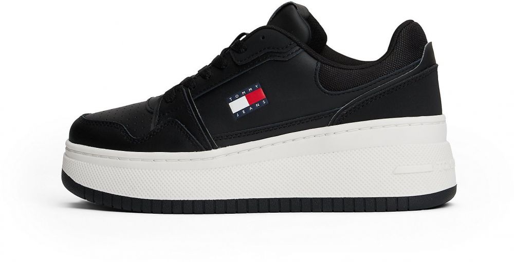 Tommy Jeans Nízke tenisky  námornícka modrá / jasne červená / biela
