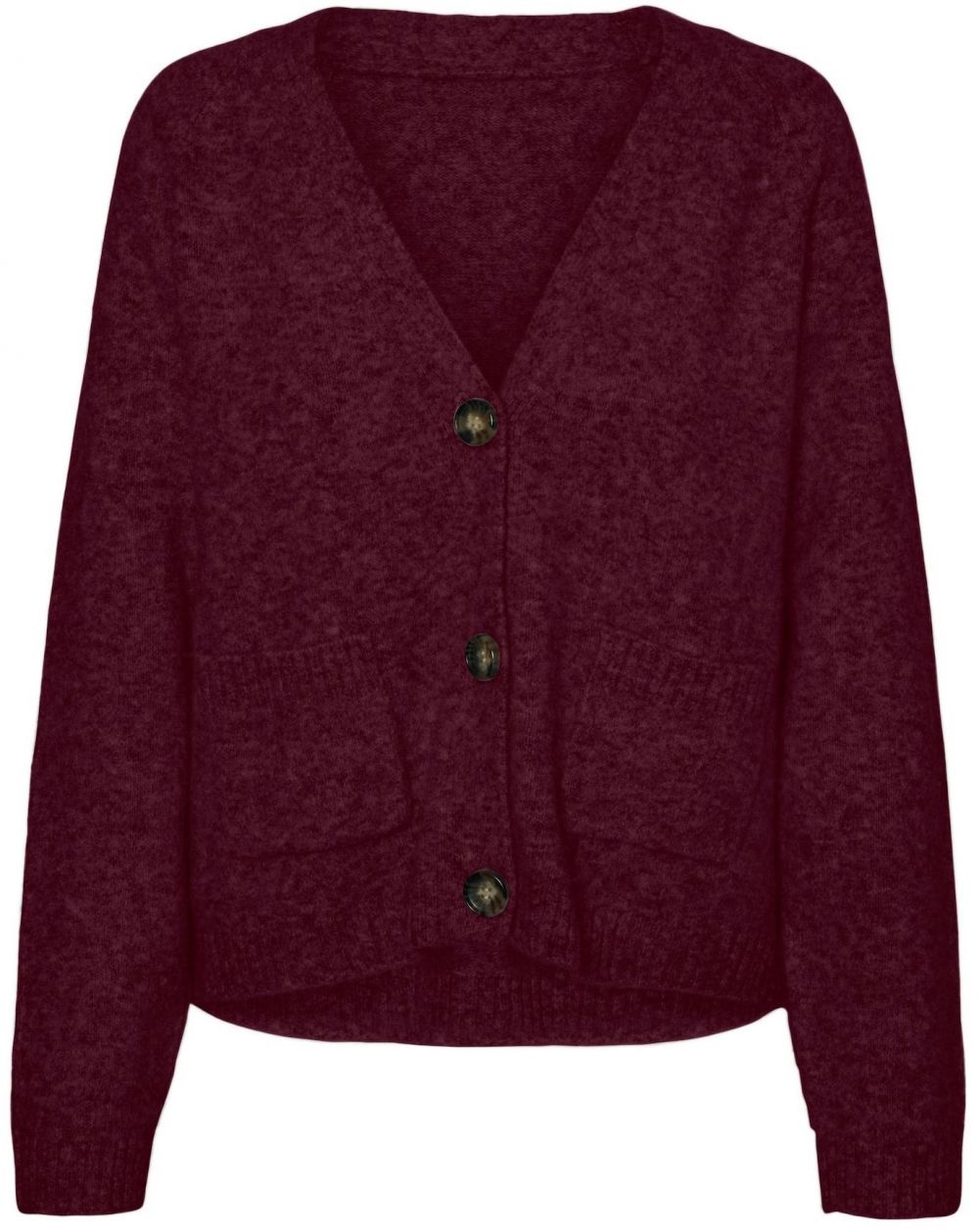 VERO MODA Kardigán 'VMBOOM'  vínovo červená