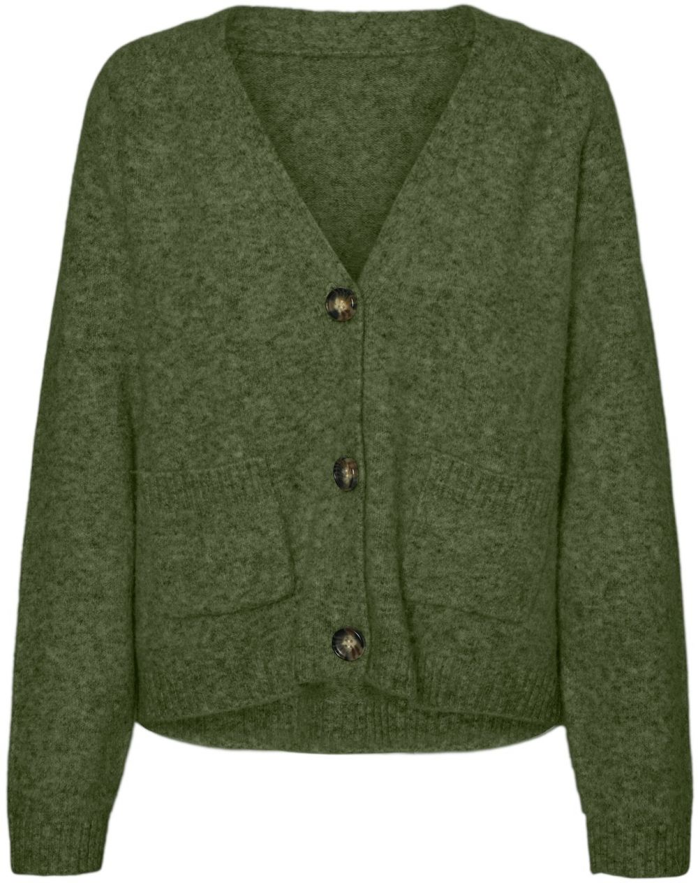 VERO MODA Kardigán 'VMBOOM'  tmavozelená