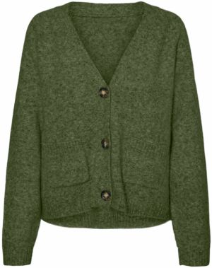 VERO MODA Kardigán 'VMBOOM'  tmavozelená