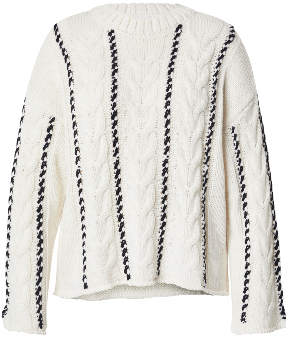 ONLY Carmakoma Sveter 'CARTESSA'  béžová / čierna