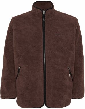 Jack & Jones Plus Flisová bunda 'JORNORREBRO'  hnedá