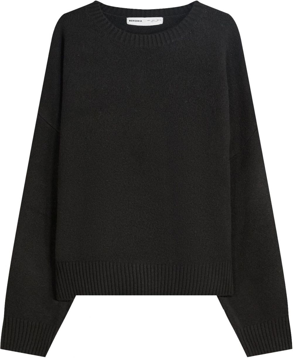 Bershka Sveter  čierna