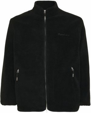 Jack & Jones Plus Flisová bunda 'JORNORREBRO'  čierna