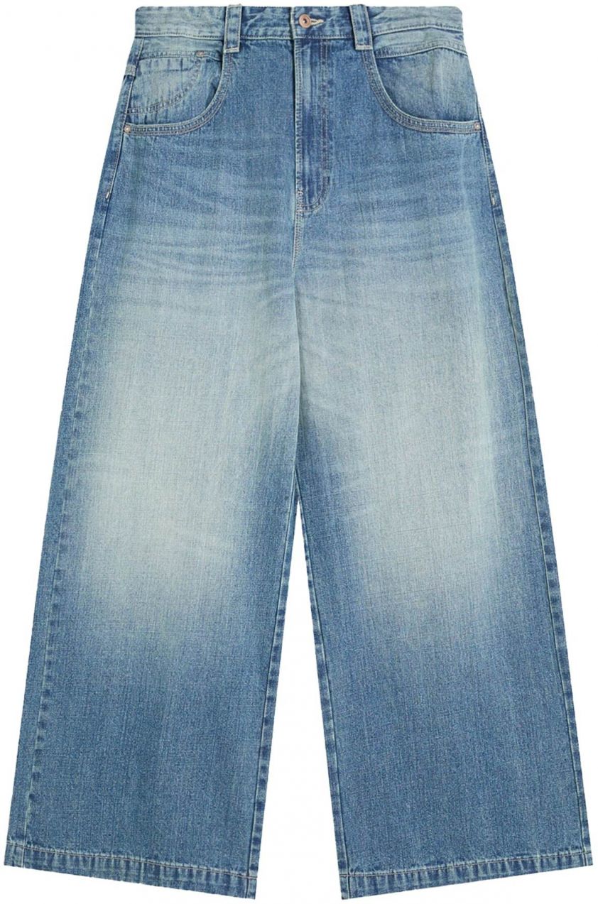 Bershka Džínsy  modrá denim