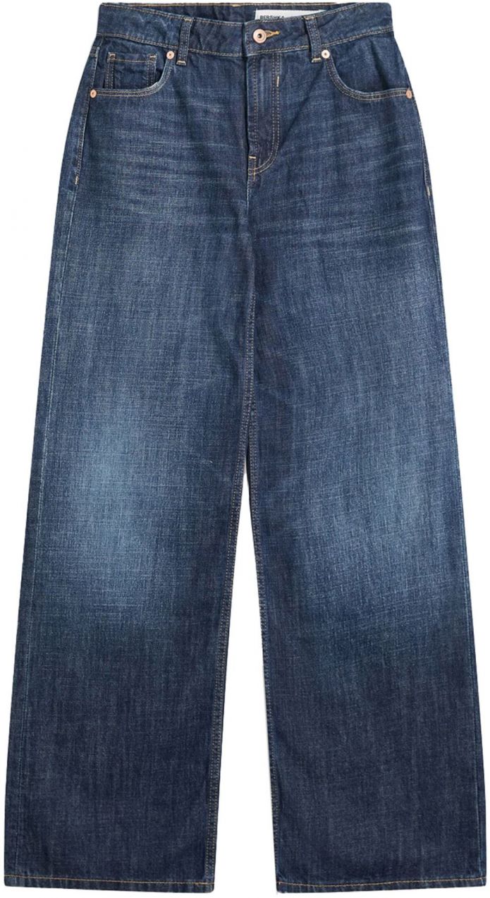 Bershka Džínsy  tmavomodrá