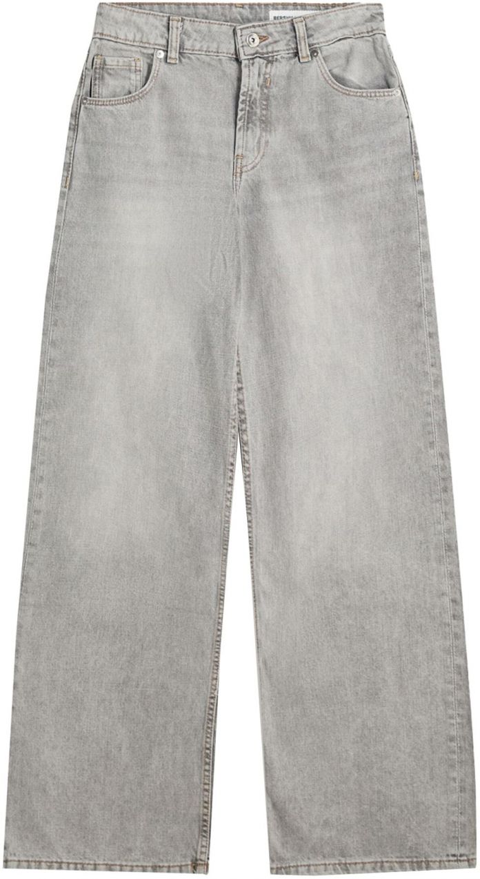 Bershka Džínsy  svetlosivá