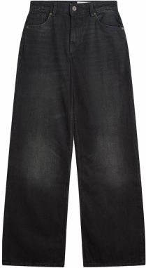 Bershka Džínsy  čierny denim