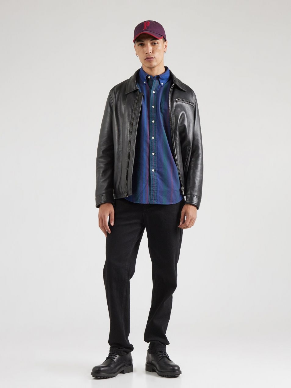 Polo Ralph Lauren Košeľa  modrá / námornícka modrá / zelená / červená
