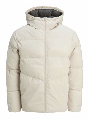 JACK & JONES Zimná bunda 'JJGLOBAL'  béžová