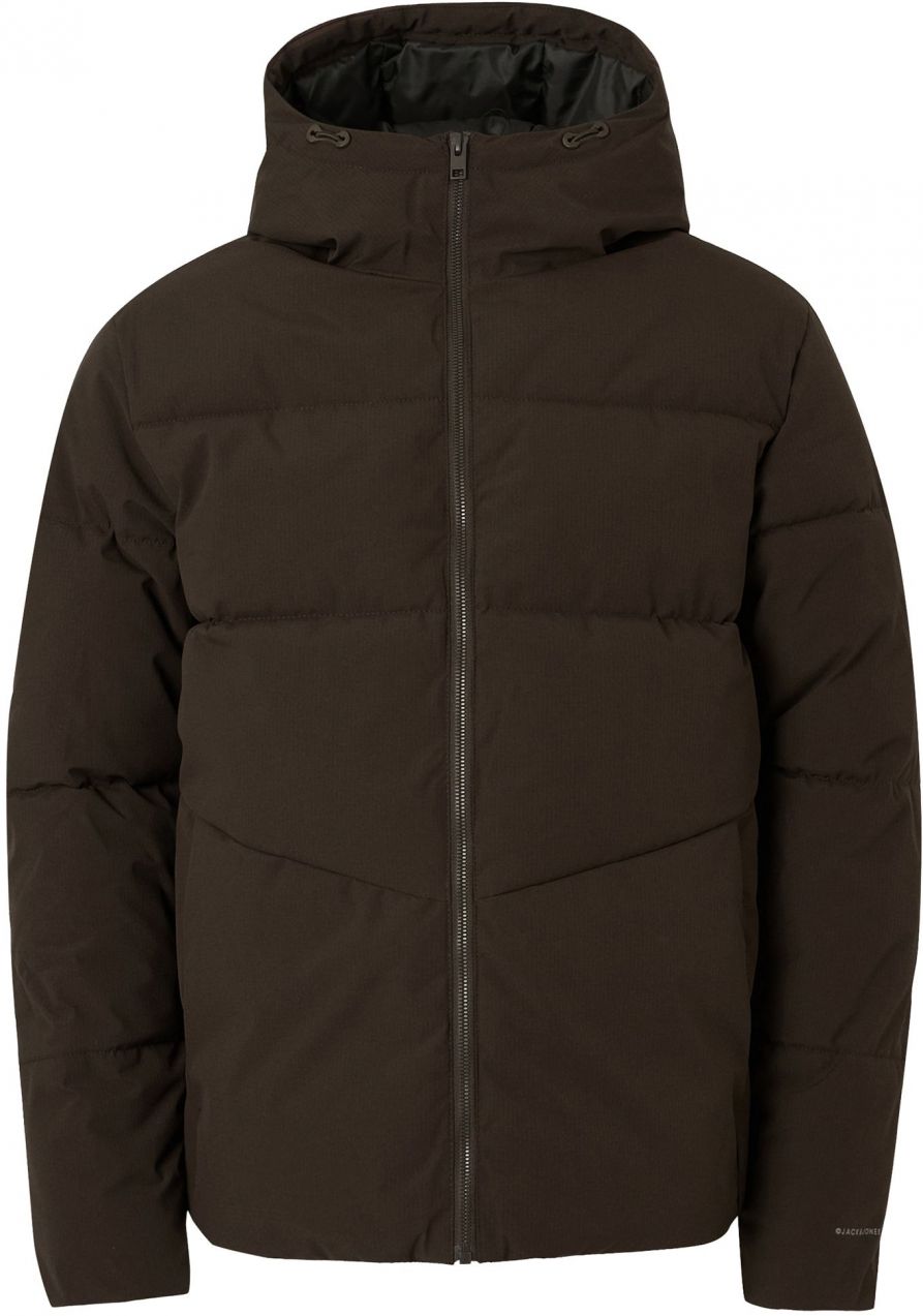 JACK & JONES Zimná bunda 'JJGLOBAL'  tmavohnedá