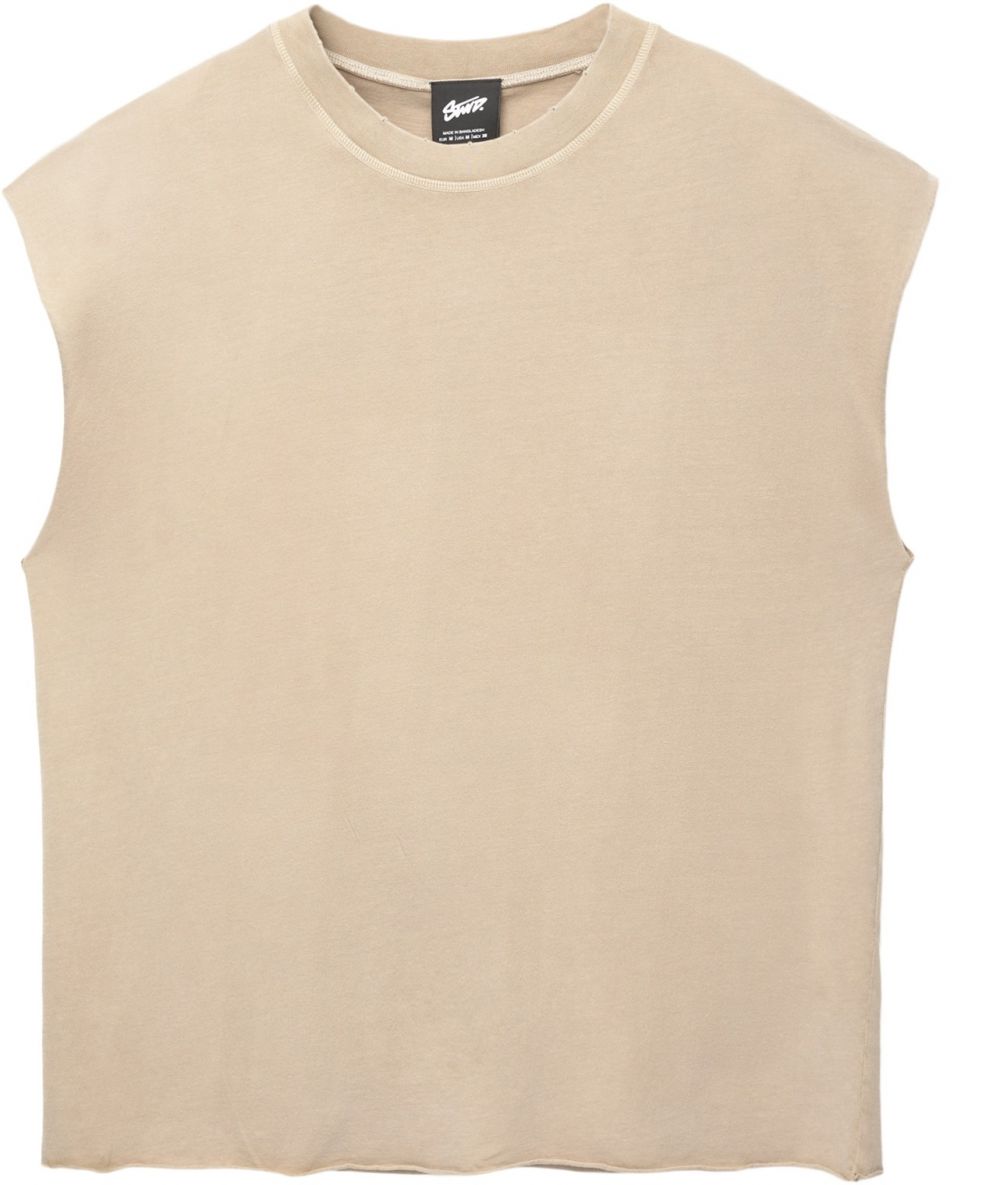 Pull&Bear Tričko 'STWD'  piesková