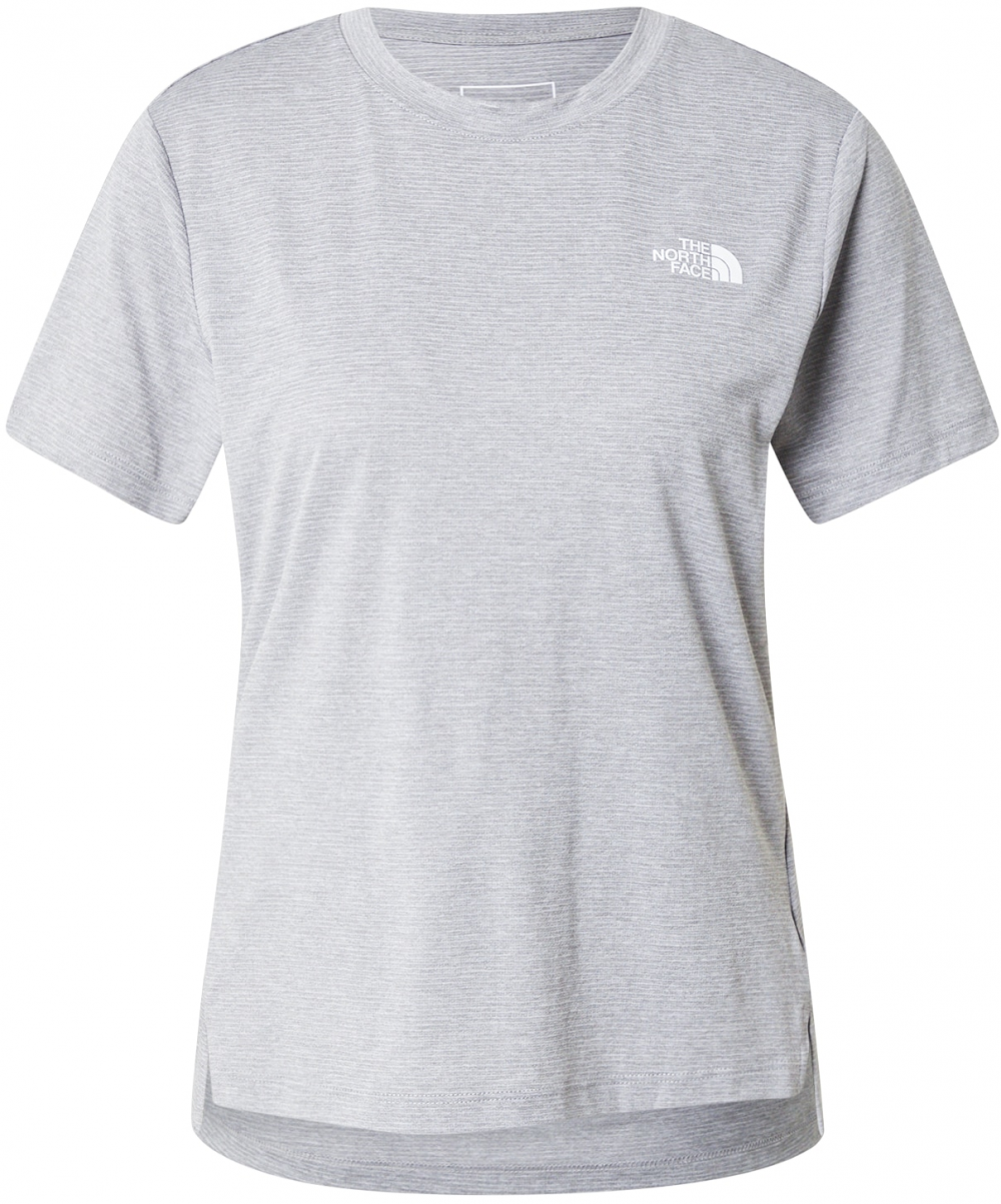 THE NORTH FACE Funkčné tričko 'Flex'  sivá / biela