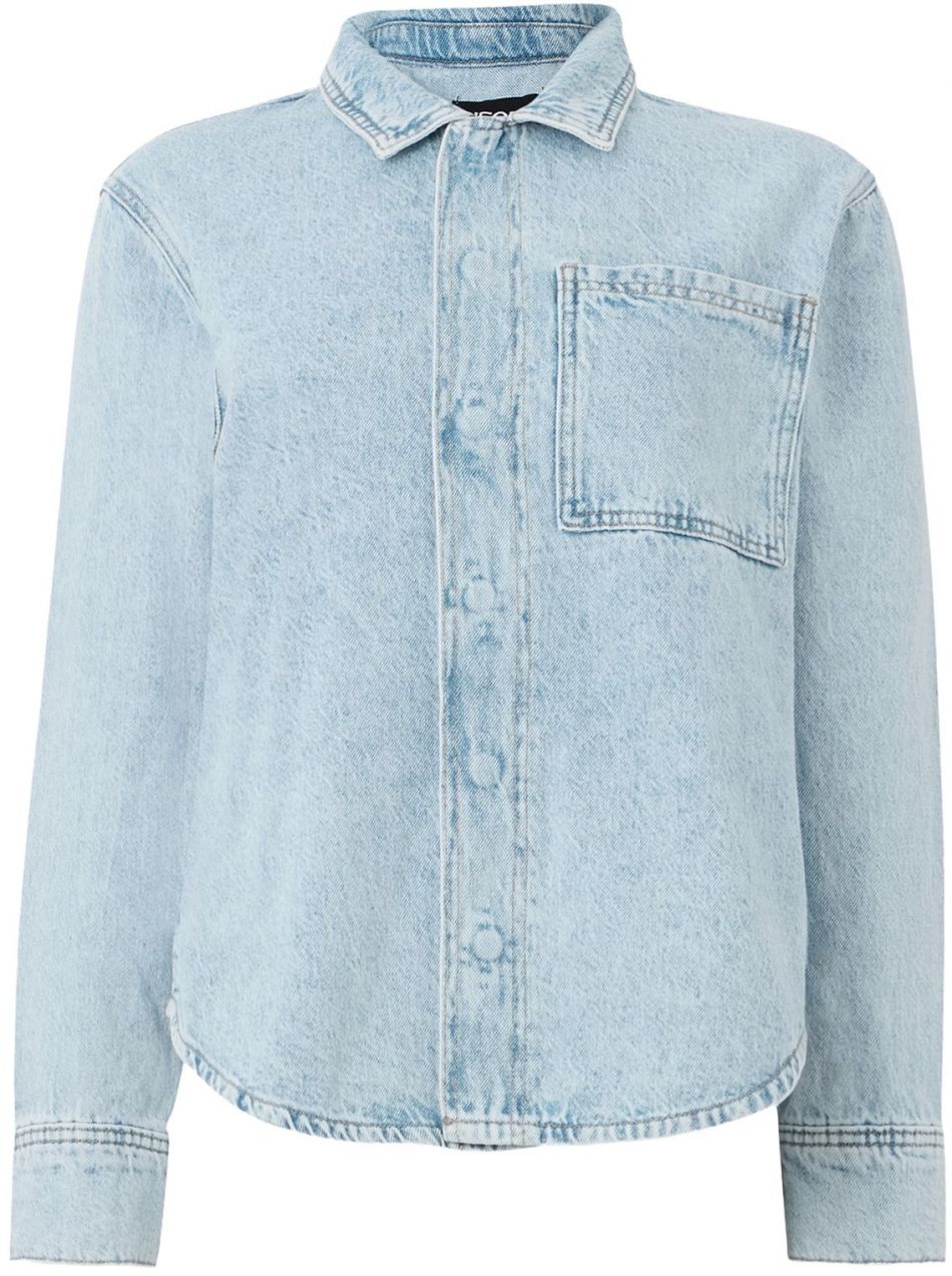 PIECES Blúzka 'PCJOPHINE'  modrá denim