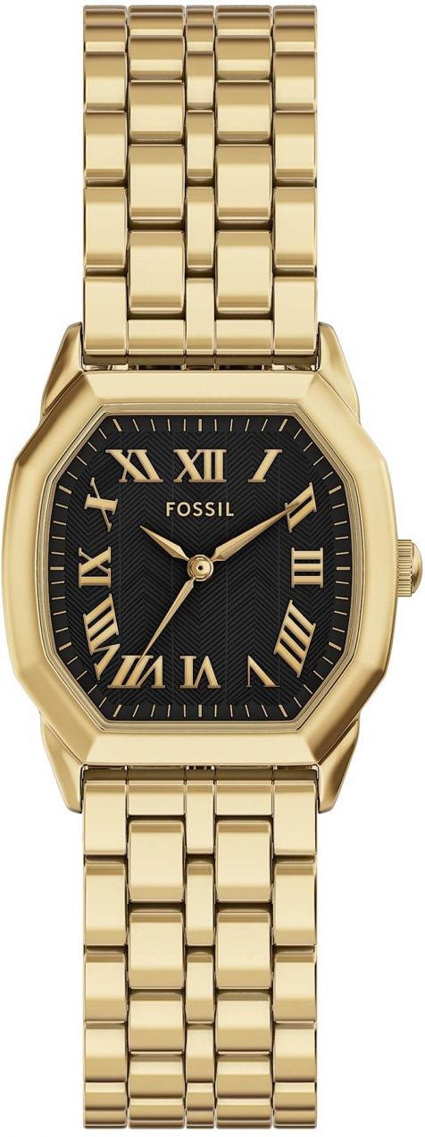 FOSSIL Analógové hodinky 'HARLOW'  zlatá / čierna