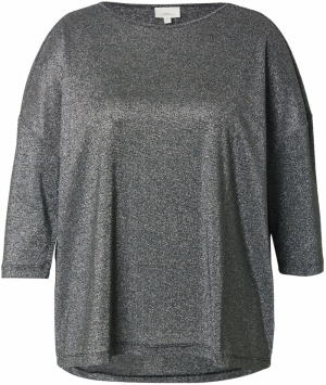 ONLY Carmakoma Tričko 'CARSILVERY GLAMOUR'  čierna