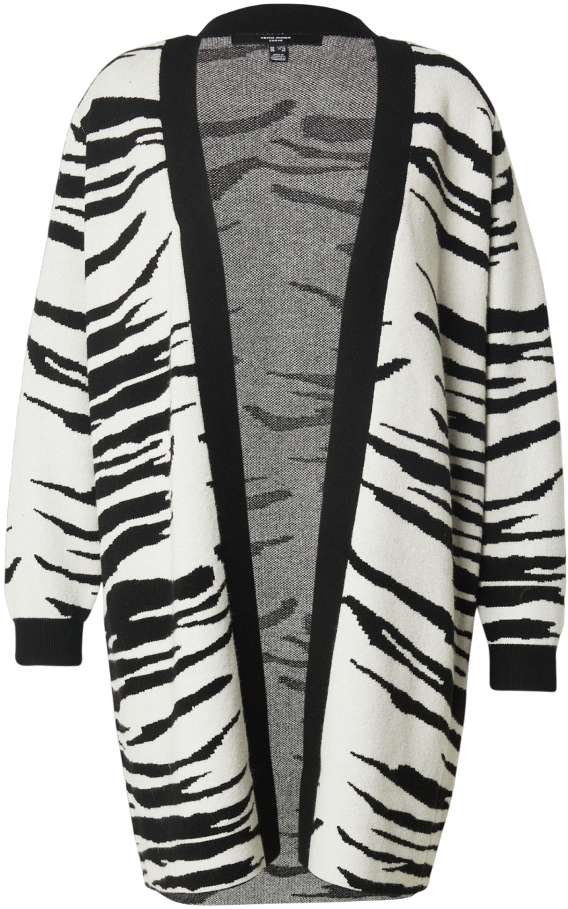 Vero Moda Curve Kardigán 'VMCNANCY'  čierna / biela
