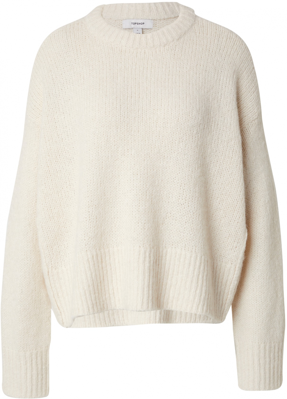TOPSHOP Sveter 'ULTIMATE'  biela ako vlna