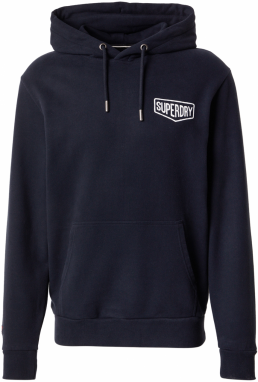 Superdry Mikina  čierna / biela