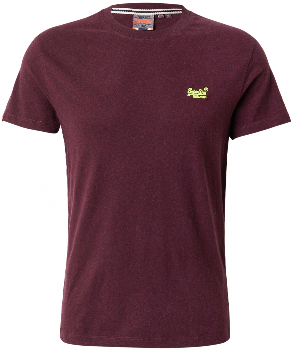 Superdry Tričko 'Essential'  limetová / bordová