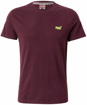 Superdry Tričko 'Essential'  limetová / bordová